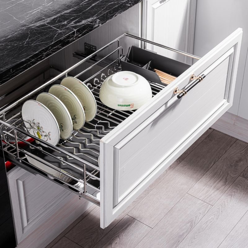 Giá Bát Đĩa Nan Dẹt GVB SUS304 Cao Cấp